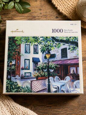 Hallmark Vintage 2004 Courtyard Cafe 1000 Piece Puzzle